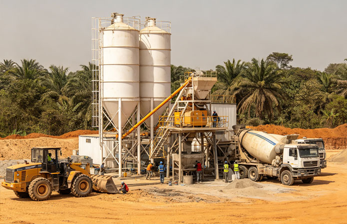Commercial Concrete Production Station